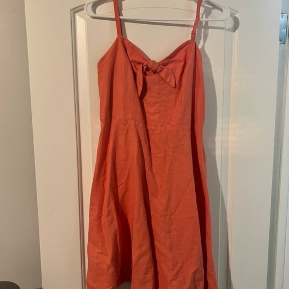 Orange Sleeveless Dress